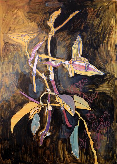 Setcreasea pallida - a Paint Artowrk by Masha Neverova