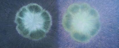 Peperoni verdi tagliati da 1,3 cm - A Paint Artwork by Weixuan Zhang
