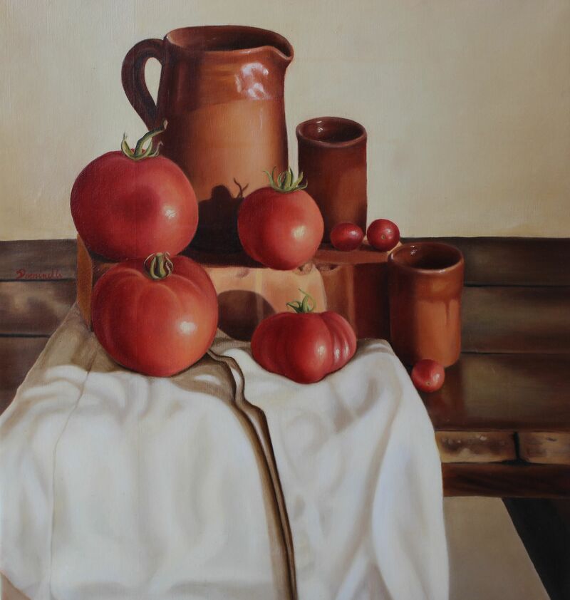still life in Calabria - a Paint by Pasquale Dominelli