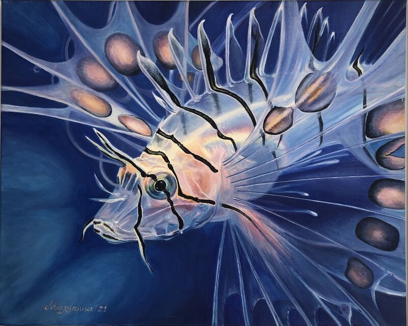 Lion fish fry - a Paint by MariAnna