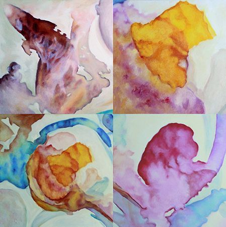 Polittico Astratto n.2: 4 dettagli - a Paintings by PAOLO BERETTI