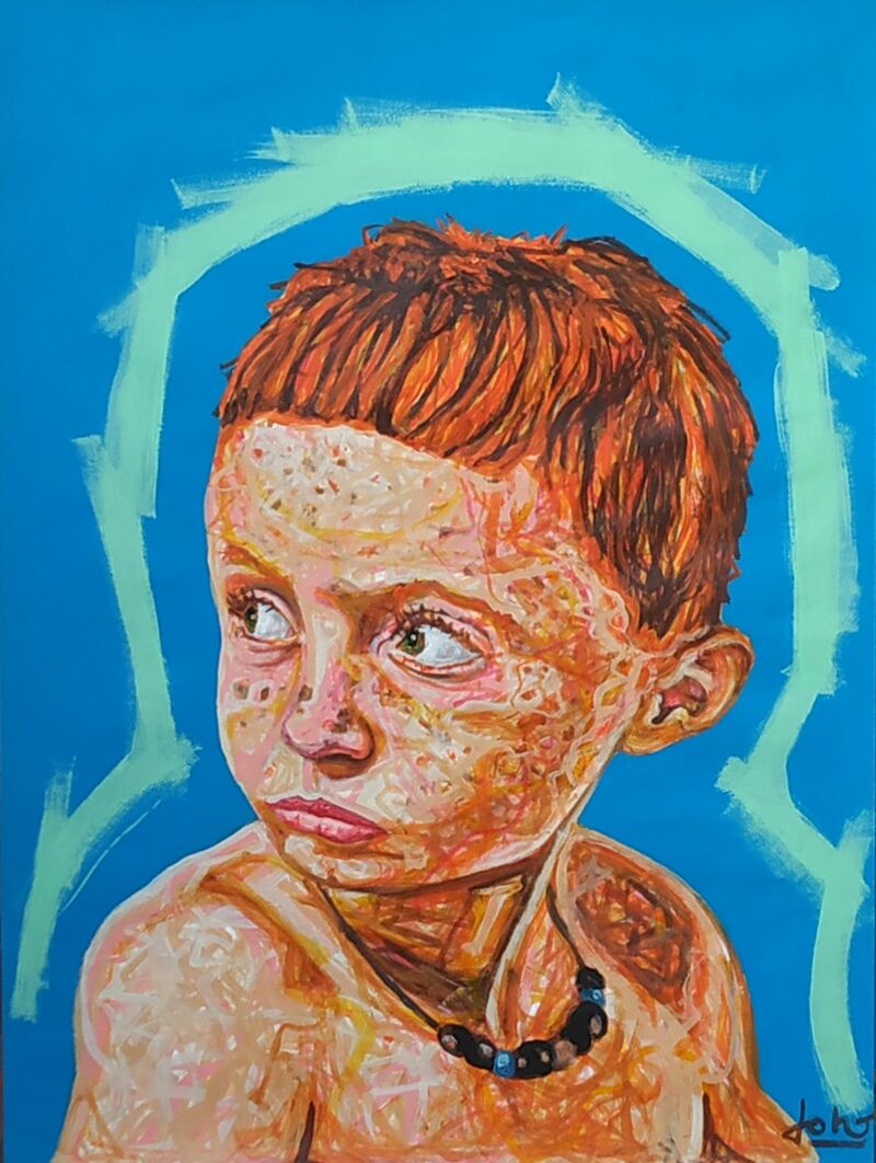 Niño de pueblo ato mohammed - a Paint by Jano