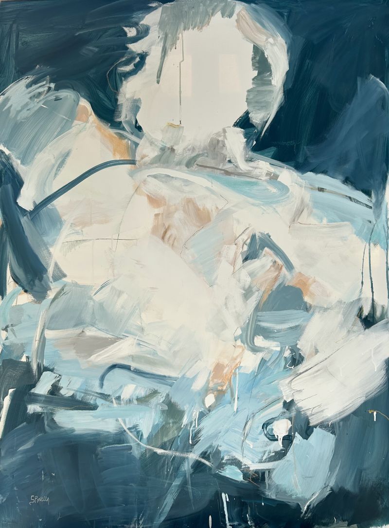 Eccentric woman  - a Paintings by Johanne Spinella