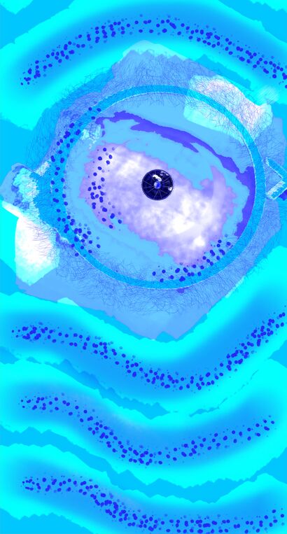 Cosmic Eye - Occhio Cosmico - a Digital Art Artowrk by EllaMarc Lab