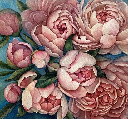 Whispers In Bloom - a Paint Artowrk by Veronika  Ryndina