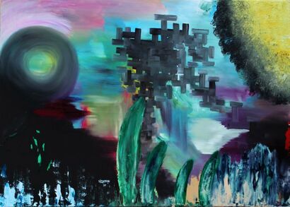 Dante sale al cielo  - A Paint Artwork by CINPOESU