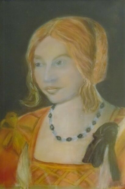 Venetian young lady - a Paint Artowrk by Ghislaine Rosso