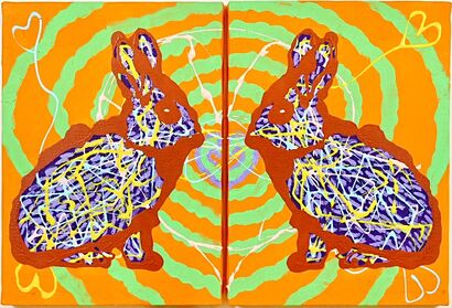 Innocent Rabbit – Love at First Sight - a Paint Artowrk by HsunArt