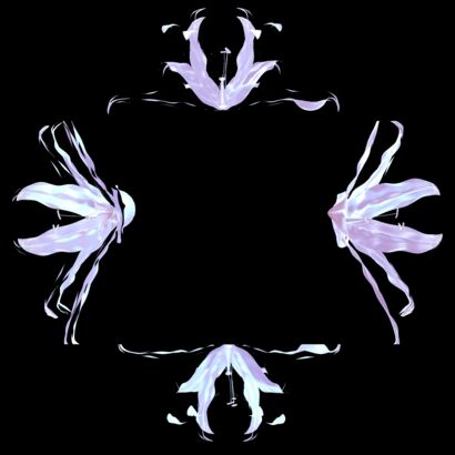 Brain Holo Flower - A Digital Art Artwork by Yiqi Zhao