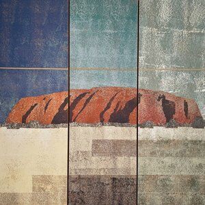 Uluru, Colour Variations - A Paint Artwork by Taidg O