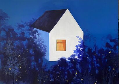 Blue night - a Paint Artowrk by Hari Paik