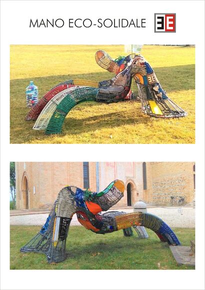 MANO ECO-SOLIDALE - A Sculpture & Installation Artwork by Enrico Moro