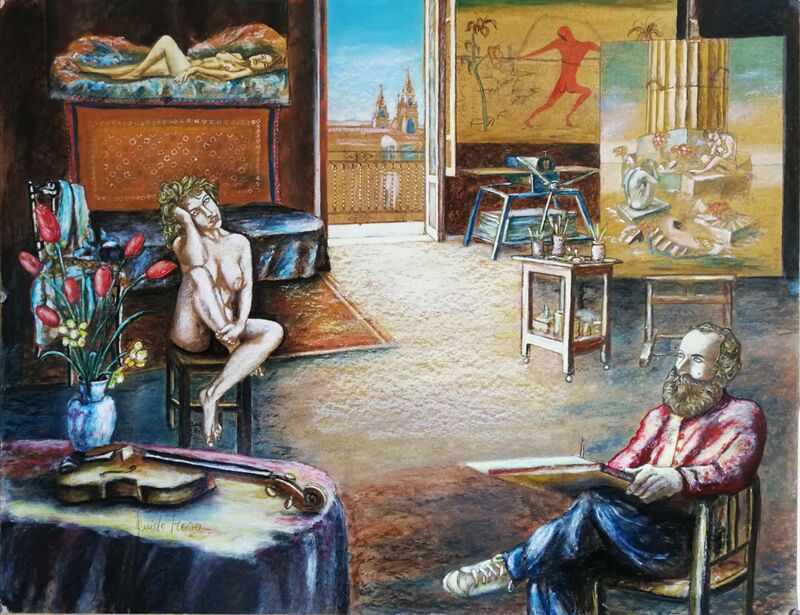L'atelier dell'artista - a Paint by Guido Irosa