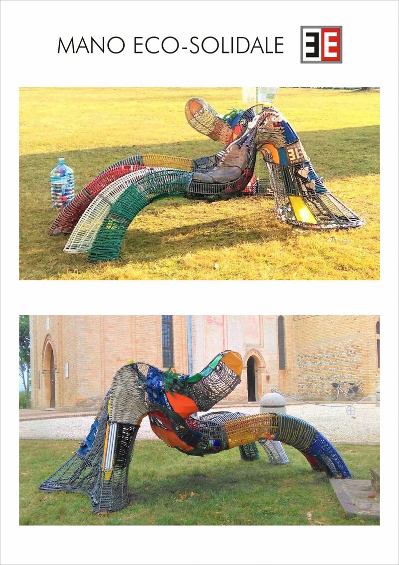 MANO ECO-SOLIDALE - a Sculpture & Installation by Enrico Moro