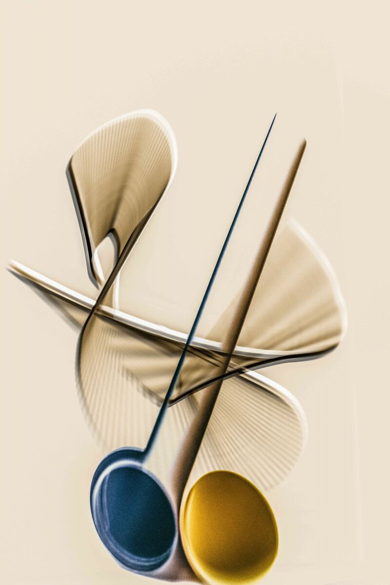 Abstraction with Light - a Digital Graphics and Cartoon by Vinod Madhok