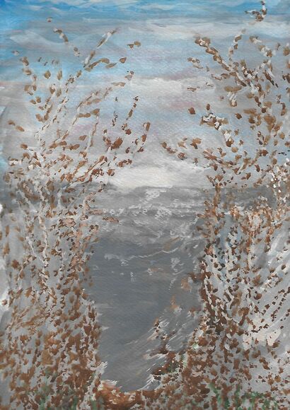 Paesaggio Invernale - A Paint Artwork by Grazia  Maganza 