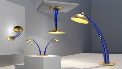 lamp 1 - a Art Design Artowrk by Manfred Wolf