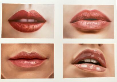 Realistic plump sensual lips - A Paint Artwork by Dolgor.Art 