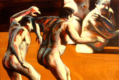 Bathers - a Paint Artowrk by Marco Ronga