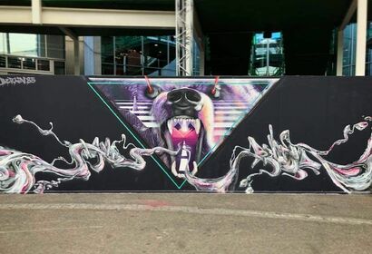 Berlin´85 - A Urban Art Artwork by DYR/WANDBRAND