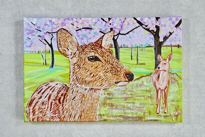 The Secret Garden of the Deer - a Paint Artowrk by HsunArt