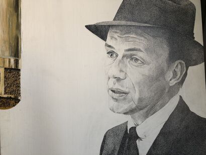 Frank Sinatra  - A Paint Artwork by Maria Gordovich