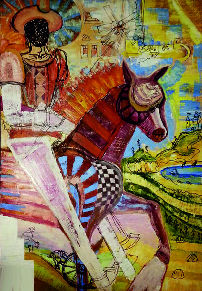 Don Quixote Of La Mancha - A Paint Artwork by Liko 