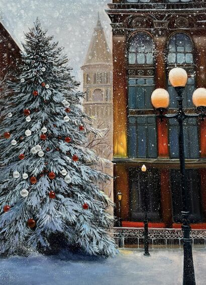 Winter Lights - a Paint Artowrk by Olga Mytsyk 