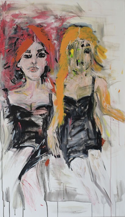 Mother and Daughter - A Paint Artwork by Corina Irsik