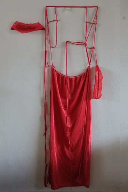 Lady in Red - a Sculpture & Installation Artowrk by Jessie Georges