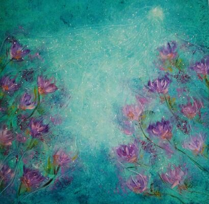  Starry Magnolia  - A Paint Artwork by Sveva  Altea 