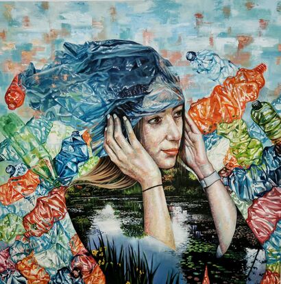 LADY PLASTIC - a Paint Artowrk by JUAN JOSE RAMOS VALDEZ