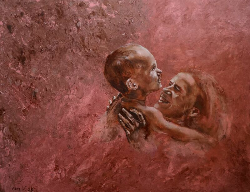 Motherhood - a Paint by Anna Vodka