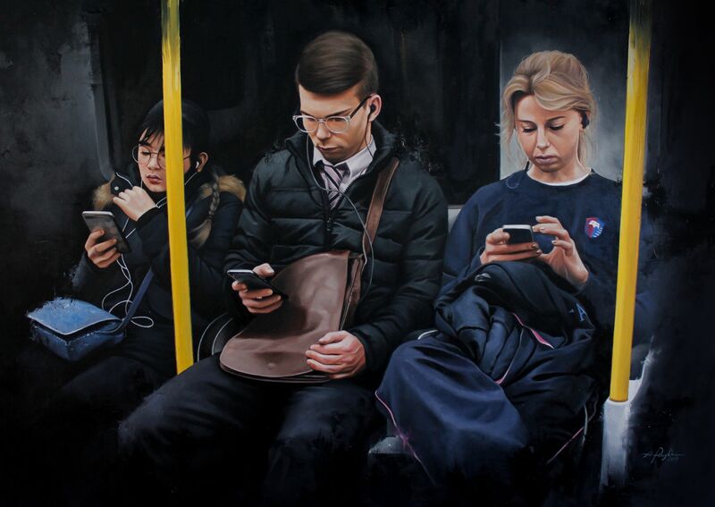 #NOMOPHOBIA_1 - a Paint by Alessandra Pagliuca