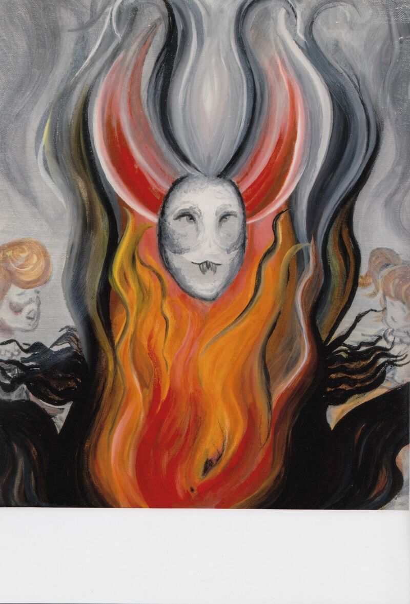 Il diavolo incombe - a Paint by Silvia Olivi
