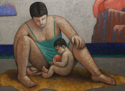 Maternità - A Paint Artwork by Michele