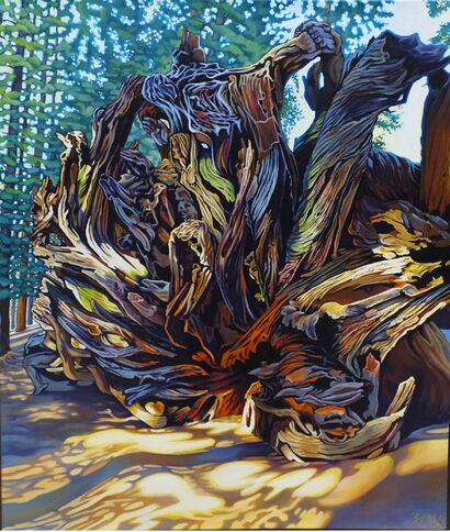 Sequoia dreams - A Paint Artwork by Elena  Zima