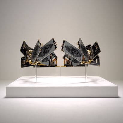 A Paper Crown II - a Sculpture & Installation Artowrk by Marcel Dirkes