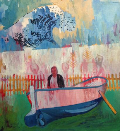 te big wave - a Paint Artowrk by giuliano giagheddu