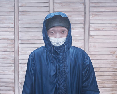 GR in the raincoat - A Paint Artwork by Naryeong KIM