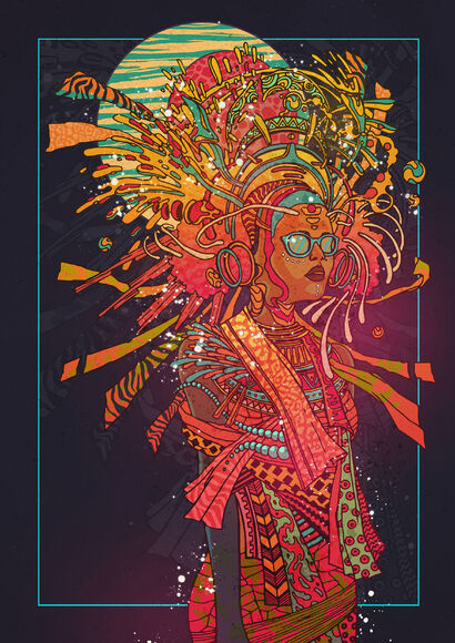Mama Afrika - a Digital Art Artowrk by Shaun Beyond