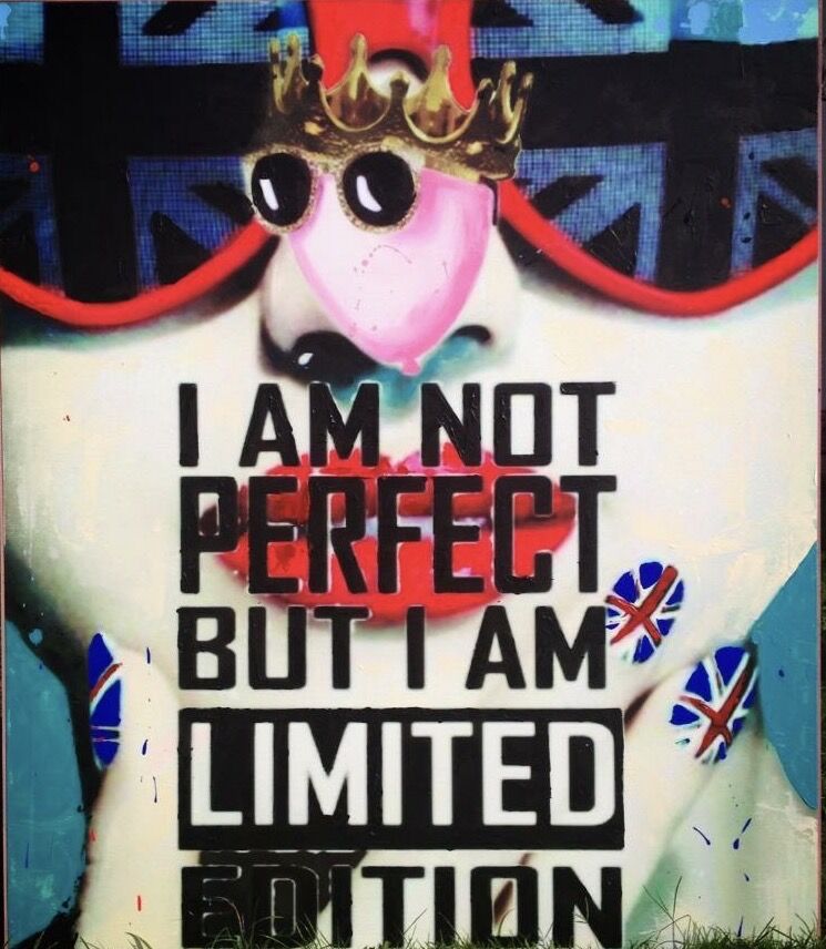 “I AM NOT PERFECT BUT I AM LIMITED EDITION” - a Paint by DEBORASENZALACCA