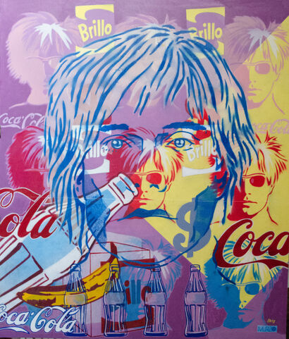 Hommage à Warhol - A Paint Artwork by Isabelle Murzeau