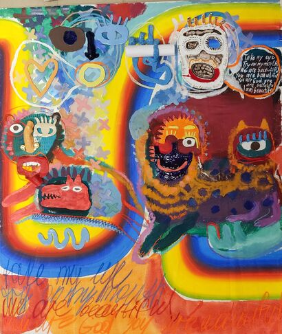 Gods on the Rainbow - a Paint Artowrk by Ирина Назарова