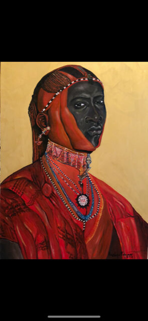  Sciamano Masai - A Paint Artwork by Fabiana Macaluso