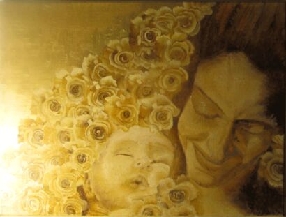 Madonna Della Gioia - A Paint Artwork by Filo D'oro