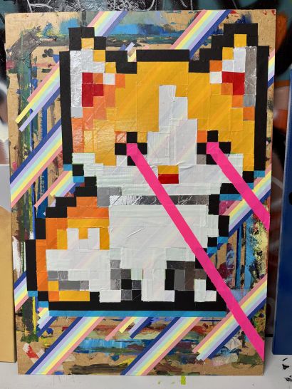 laser kitten - a Urban Art Artwork by tapetypo