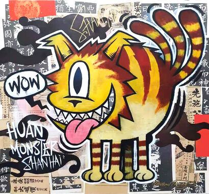 Shan Hai Monster_Huan - A Paint Artwork by Michael Kwong