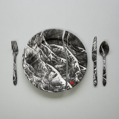 Dinner for One - A Sculpture & Installation Artwork by Seema Mathew