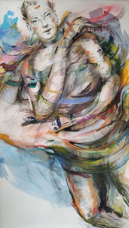 He / She - a Paint Artowrk by Laetitia Lescoat